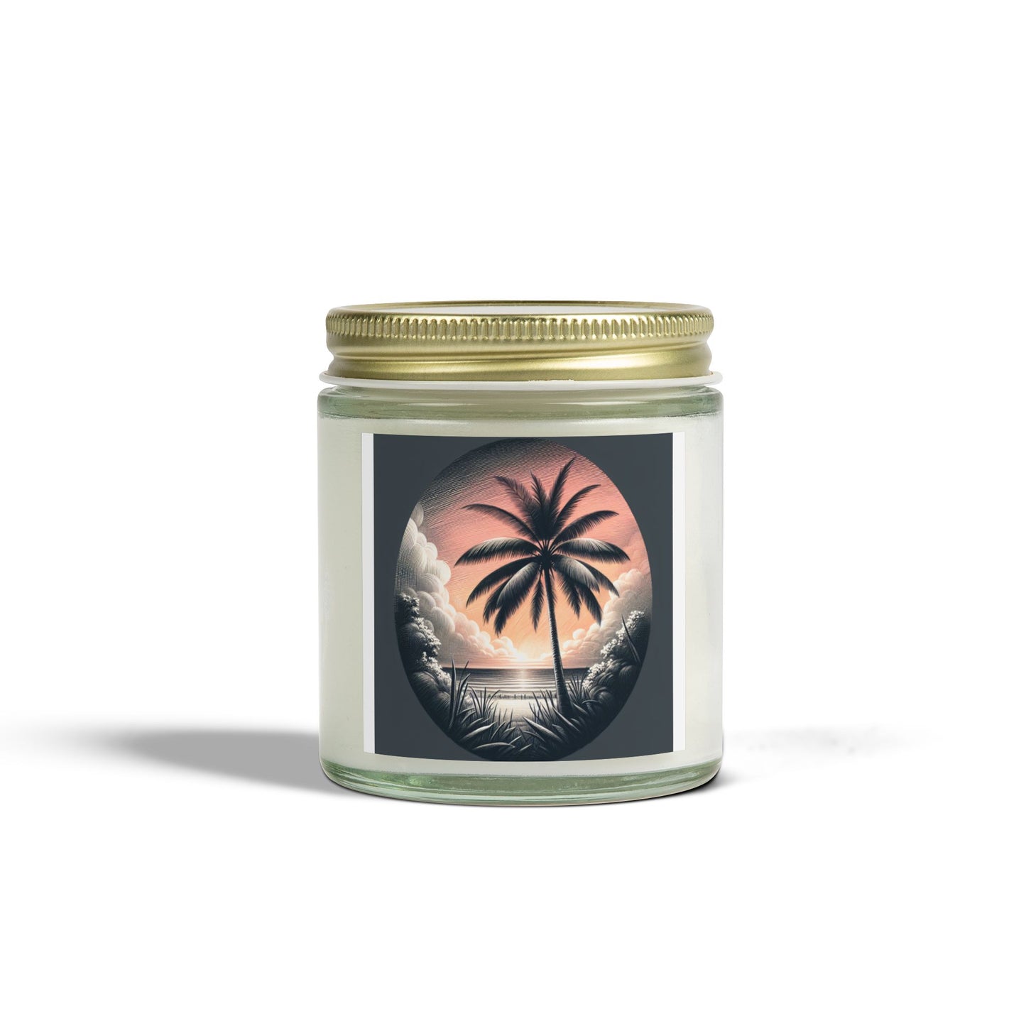 Scented Coconut Apricot Candles (4oz, 9oz)