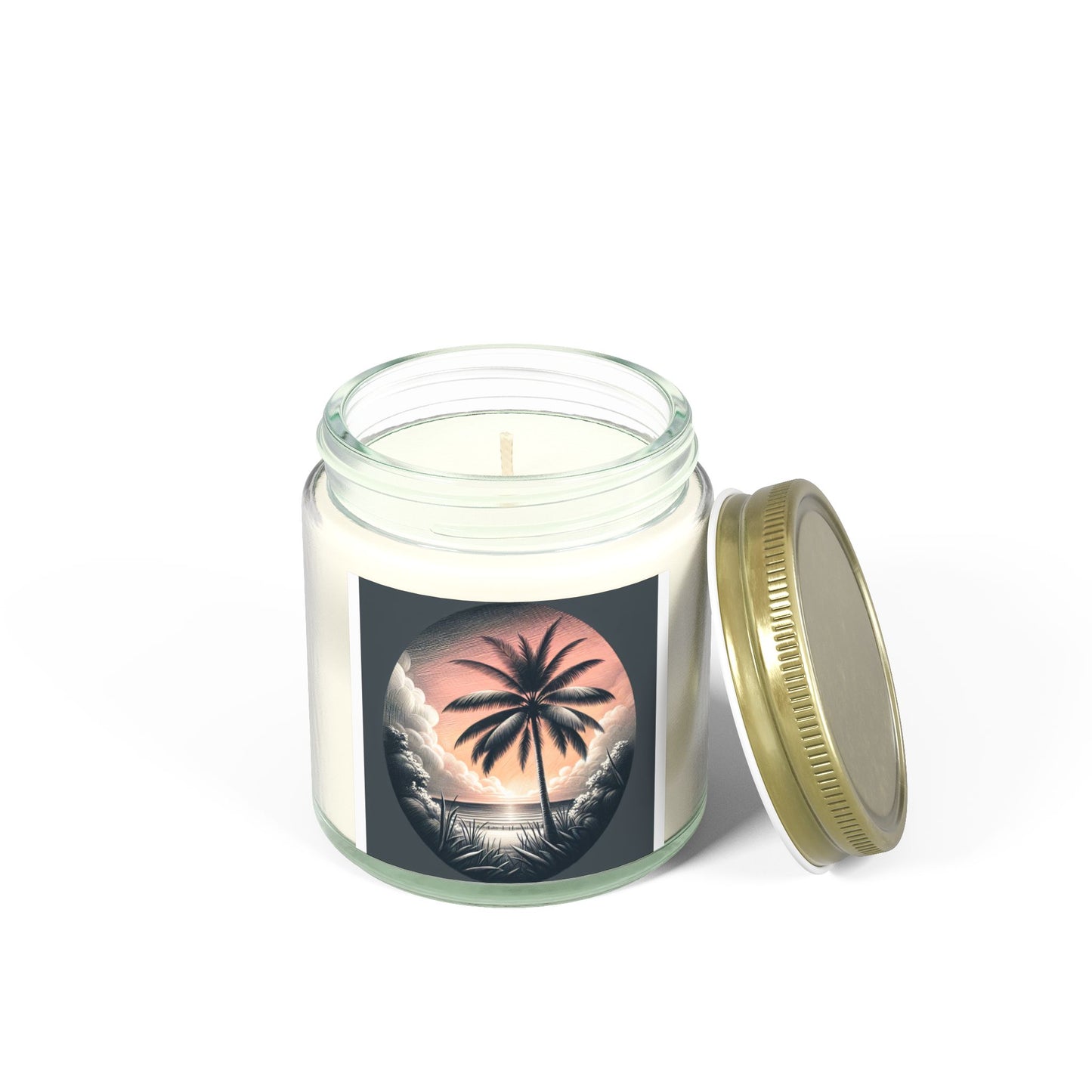 Scented Coconut Apricot Candles (4oz, 9oz)